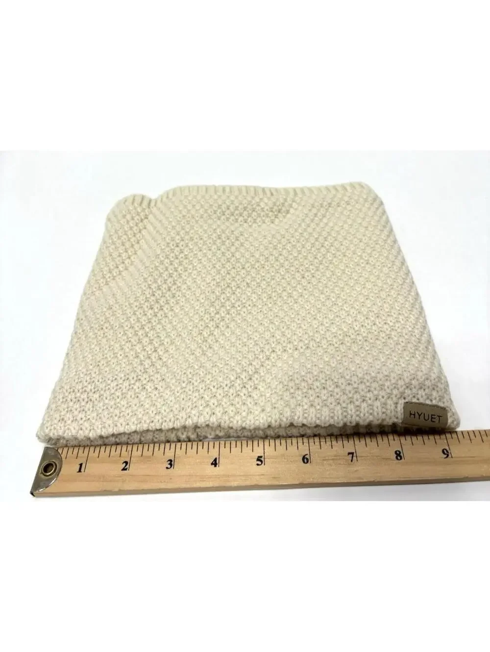 Fleece Neck Warmer Snood Scarf Thick Winter Thermal Unisex Men Women Beige NEW